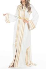 Elegante Arabische Jurk, Kleding | Dames, Jurken, Wit, Nieuw, Geen merk, Onder de knie