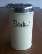 Brabantia vintage roomwit beschuitblik blik, Verzamelen, Blikken, Ophalen of Verzenden, Gebruikt, Beschuit