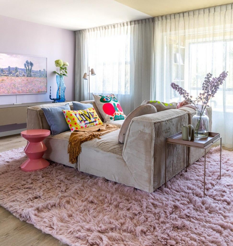 Vloerkleed Fluffy Shaggy (Eijerkamp), Overige kleuren, 200 cm of meer, Ophalen of Verzenden, Zo goed als nieuw