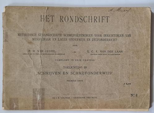 Het rondschrift gerangschikte schrijfoefeningen ca 1925, Antiek en Kunst, Antiek | Boeken en Bijbels, Verzenden