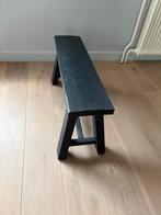 Houten Bankje - Zwart, Ophalen, Minder dan 45 cm, Zo goed als nieuw, 75 cm of meer