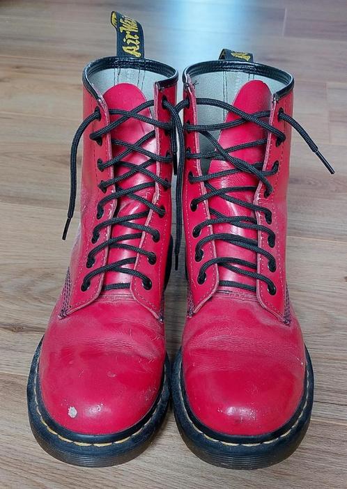 Dr. Martens, Kleding | Dames, Schoenen, Gedragen, Lage of Enkellaarzen, Rood, Ophalen of Verzenden