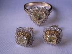 GOUD - GOUDEN RING m. HART GESLEPEN DIAMANT FANCY GEEL 1,01, Verzenden, Nieuw, 17 tot 18, Met edelsteen