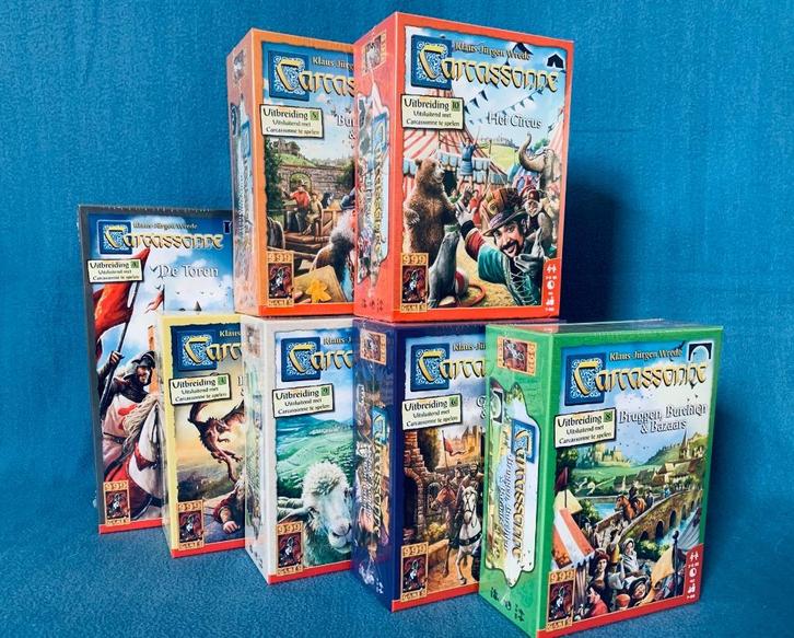 Carcassonne : voordeelpakket 8 uitbreidingen - 25% korting, Hobby en Vrije tijd, Gezelschapsspellen | Bordspellen, Nieuw, Een of twee spelers