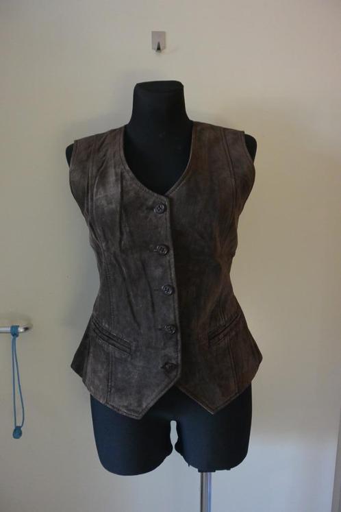 Arma Woman leren gilet 42 bruin NIEUW, Kleding | Dames, Jassen | Zomer, Nieuw, Maat 42/44 (L), Bruin, Ophalen of Verzenden