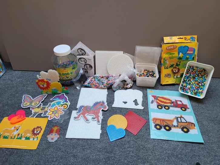 Hama Strijkkralen ruim 15.000 stuks en strijkvormen, Kinderen en Baby's, Speelgoed | Educatief en Creatief, Ophalen of Verzenden