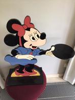 Butlertray Minnie Mouse. Hout. 72 cm, Ophalen of Verzenden, Mickey Mouse, Gebruikt, Beeldje of Figuurtje