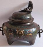 Antieke chinese  cloisonné wierrook pot., Antiek en Kunst, Kunst | Niet-Westerse kunst, Ophalen of Verzenden