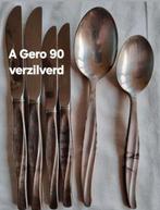 A Gero 90 bestek verzilverde messen lepels gedraaide lijn, Ophalen of Verzenden