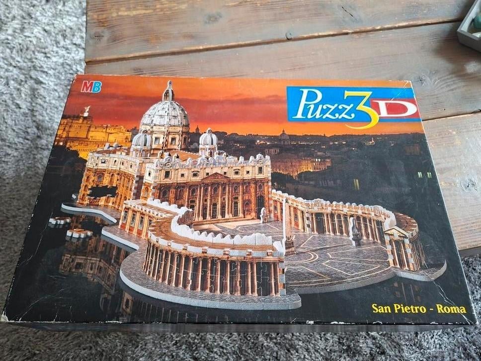 3D Puzzel MB San Pietro- Roma - Compleet!, Ophalen of Verzenden, 500 t/m 1500 stukjes, Gebruikt, Rubik's of 3D-puzzel