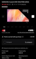 Samsung 55 inch UHD 4K Crystal + VOGELS Wall Mount, Tickets en Kaartjes, Evenementen en Festivals, Eén persoon