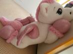 Grote knuffel wit met roze ongeveer een meter., Ophalen, Gebruikt, Overige typen
