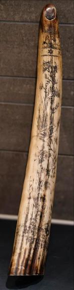 Scrimshaw Walrustand James Allen Liberty Ship, 1830 replica, Ophalen of Verzenden
