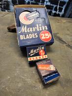 WWII US Marlin razor blades + display, Verzamelen, Amerika, Ophalen of Verzenden, Landmacht