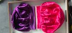 Set van 2 Satijnen Haar Bonnets – Fuchsia & Paars, Ophalen of Verzenden, Nieuw, Materiaal