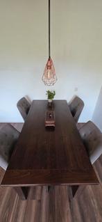 Massief houten tafel, Huis en Inrichting, Complete eetkamers, Ophalen, Gebruikt