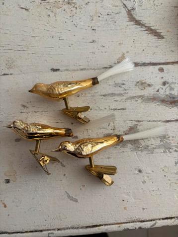 3 kerstbal vogeltjes beschikbaar voor biedingen