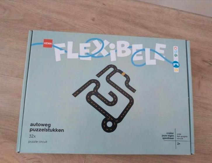 HEMA Flexibele Autoweg Puzzelstukken (Nieuw), Kinderen en Baby's, Speelgoed | Racebanen, Nieuw, Racebaan, Handmatig, Overige merken