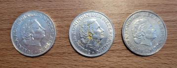 Zilver 3 x 2 1/2 Gulden beschikbaar voor biedingen