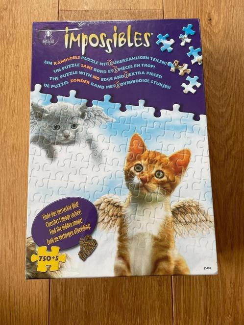 Impossibles puzzel Angel Kittens nieuw in cellofaan, 750+5, Hobby en Vrije tijd, Denksport en Puzzels, Nieuw, Legpuzzel, 500 t/m 1500 stukjes