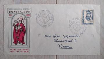 Eerste Dag Enveloppe 1954 Bonifatius