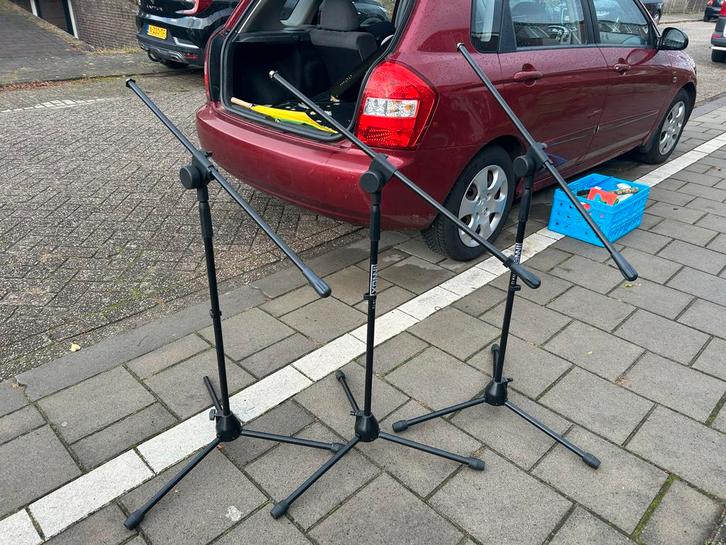 3x Innox IVA 12 Microfoonstatief met Hengelarm, Muziek en Instrumenten, Standaards, Gebruikt, Instrumentstandaard, Microfoon, Ophalen