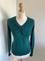 King Louie maat L donkergroene strik trui top 1738