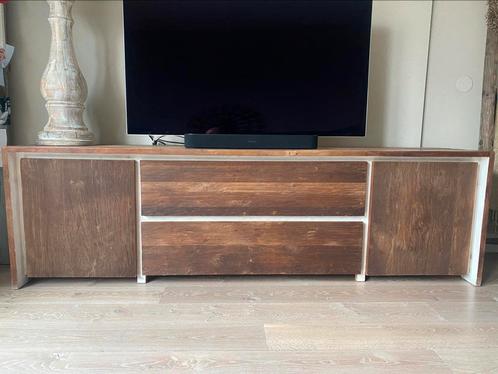 Teak houten dressoir van de Troubadour, Huis en Inrichting, Kasten | Dressoirs, Gebruikt, 200 cm of meer, 25 tot 50 cm, Teakhout