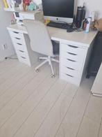 Meku tafel met lades, Huis en Inrichting, Bureaus, Ophalen of Verzenden, Zo goed als nieuw
