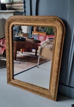 oude Franse spiegel uit begin 1900 met parelrand
Louis Phili, Antiek en Kunst, Ophalen, Rechthoekig, Minder dan 50 cm