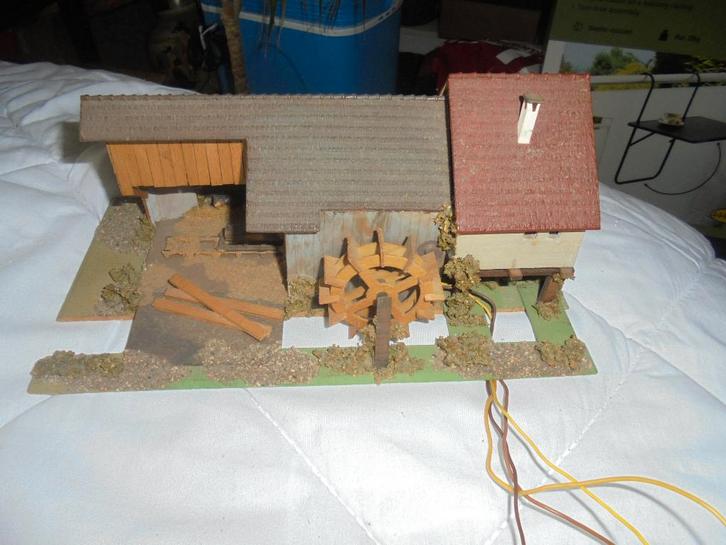 FALLER HO HOUT ZAGERIJ ELEKTRIES, Hobby en Vrije tijd, Modeltreinen | H0, Zo goed als nieuw, Brug, Tunnel of Gebouw, Wisselstroom