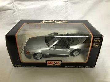 Mercedes benz 500SL-1989 fabrikant: maisto, 1:24) cadeau tip beschikbaar voor biedingen