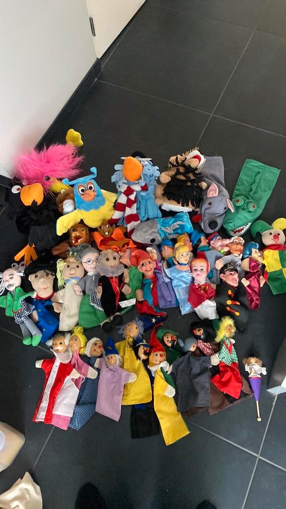 Poppenkast poppen, Kinderen en Baby's, Speelgoed | Poppen, Gebruikt, Overige typen, Ophalen of Verzenden