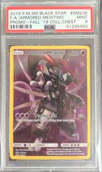Armored Mewtwo PSA 9 SM228 Black Star Promos, Ophalen of Verzenden, Zo goed als nieuw