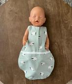 Slaapzak schaapjes groen poppenkleertjes past 38 - 44 cm, Ophalen of Verzenden, Zo goed als nieuw