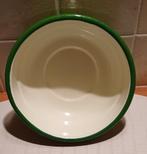 Vintage Groene Emaille Schaal - 16cm, Ophalen of Verzenden