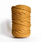9 mm dik gerecycled katoen garen Oker geel macrame weven, Hobby en Vrije tijd, Overige Hobby en Vrije tijd, Ophalen of Verzenden