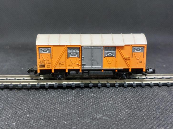 Fleischmann 8331 - 'bananenwagen' Grs 204 (14430), Hobby en Vrije tijd, Modeltreinen | N-Spoor, Gebruikt, Wagon, Gelijkstroom