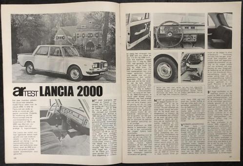 Lancia 2000 ( Flavia ) testen in Autovisie ea, Boeken, Auto's | Folders en Tijdschriften, Gelezen, Overige merken, Ophalen of Verzenden