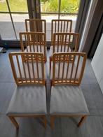 Ekedalen ikea eetkamerstoelen 6 stuks eiken, Huis en Inrichting, Stoelen, Ophalen, Hout, Gebruikt, Vijf, Zes of meer stoelen