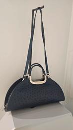 Marc Picard Croco Leren Tas - Navy Blauw, Sieraden, Tassen en Uiterlijk, Tassen | Damestassen, Ophalen of Verzenden, Zo goed als nieuw
