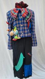 Leuk uniek 3-delig clowns outfit maat S voor de Carnaval, Carnaval, Ophalen of Verzenden, Zo goed als nieuw, Kleding