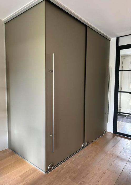 Glazen schuifdeuren *gratis*, Doe-het-zelf en Verbouw, Deuren en Horren, Gebruikt, Binnendeur, 215 cm of meer, 80 tot 100 cm, Glas