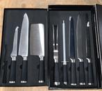 8 delige messenset in doos, Ophalen of Verzenden, Gebruikt, Rvs of Chroom, Bestekset