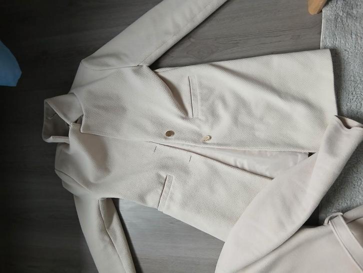Manteljas, Kleding | Dames, Jassen | Zomer, Zo goed als nieuw, Beige, Ophalen of Verzenden