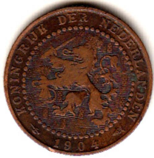 1 cent 1904 (2), Postzegels en Munten, Munten | Nederland, 1 cent, Koningin Wilhelmina, Verzenden