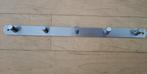 Nieuw metalen kapstok met 5 kapstokhaken 38cm lang, Wandkapstok, Nieuw, Ophalen of Verzenden, Minder dan 100 cm