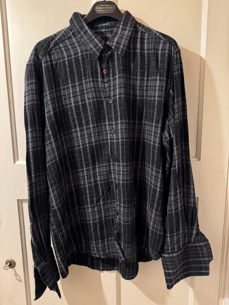 Hans Ubbink overhemd maat XXL, Kleding | Heren, Overhemden, Ophalen of Verzenden, Zo goed als nieuw, Zwart, Overige halswijdtes