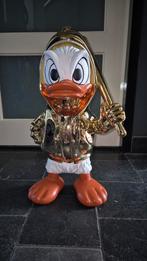 Donald duck chroom goud beeld met knuppel (kleine schade), Verzamelen, Disney, Ophalen of Verzenden, Donald Duck, Zo goed als nieuw