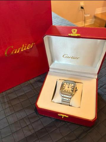 Cartier Santos (inclusief doos en toebehoren) beschikbaar voor biedingen